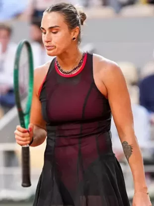 Aryna Sabalenka 2026 French Open Sheer Dress