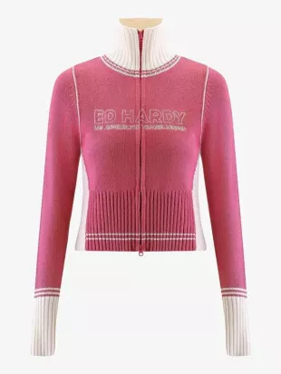 Your Fault London Enva Lewis Pink Cardigan