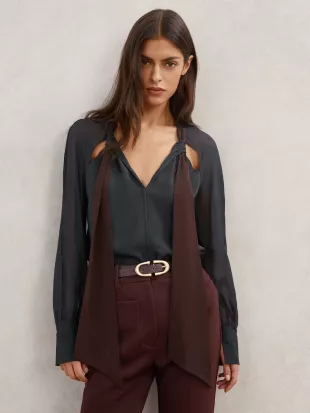Jasmine Tie Cutout Top
