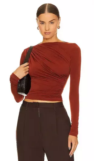 Tullah Top in Cognac