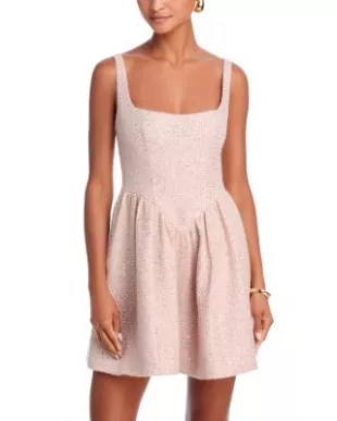 Sequin Tweed Dress