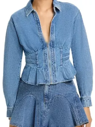 Beyond The Gates Chelsea Hamilton Denim Zip Shirt