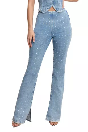 Dolly Crystal Denim Pants