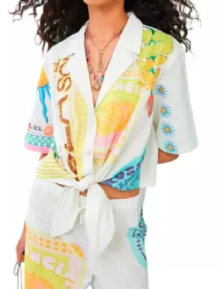 G’Wed S03 Leanne Best Graphic Print Shirt