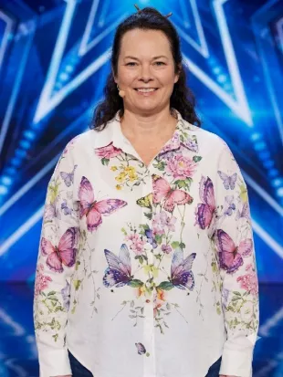 Americas Got Talent S21 Tracy Floral Print Shirt