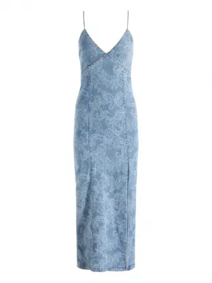 Julietta Denim Slip Dress