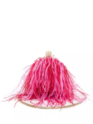Lily Feathered Shoulder Bag