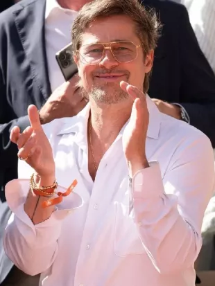 Brad Pitt 2026 French Open White Shirt