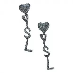 Monogramme Crystal Earrings