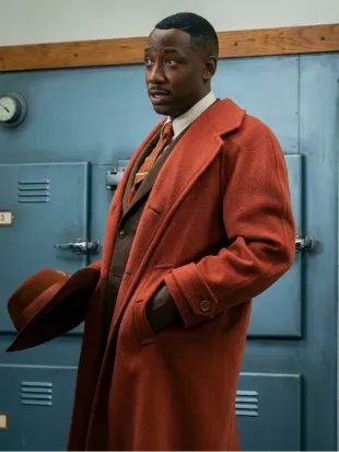 Robbie Robertson Spider Noir S01 Brown Wool Coat