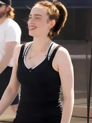 Billie Eilish LA Game Night Black Top