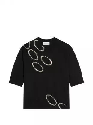 Embellished Knitted Top