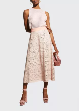 Sosie Leather Midi Skirt