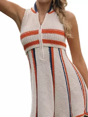 Every Year After Delilah Mason Orange Stripe Dress