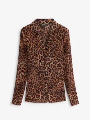 The Fortune S01 Danielle Walters Leopard Print Shirt