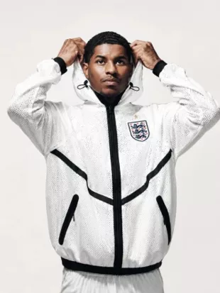 World Cup 2026 England Mesh Anthem White Jacket