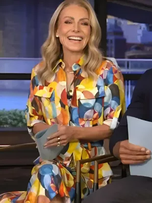 Live With Kelly And Ryan 2026 Kelly Ripa Printed Dress