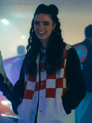 My Fault London Movie Asha Banks Checkered Jacket