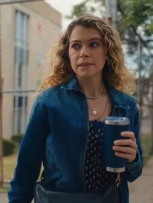 Maximum Pleasure Guaranteed Tatiana Maslany Denim Jacket