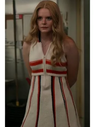 Every Year After 2026 Delilah Mason Crochet Stripe Dress