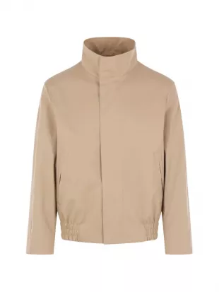 High-collar Logo Bomber Jacket