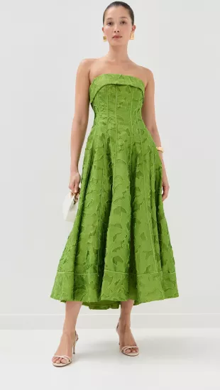 Imogen Jacquard Bustier Dress