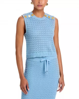 Max Pointelle Knit Vest