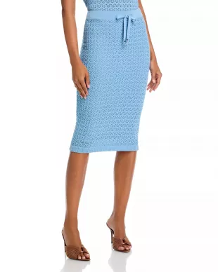 Lacen Pointelle-Knit Skirt