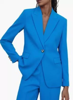 Jewel Button Blazer