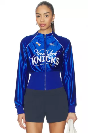 Ny Knicks Cropped Track Jacket