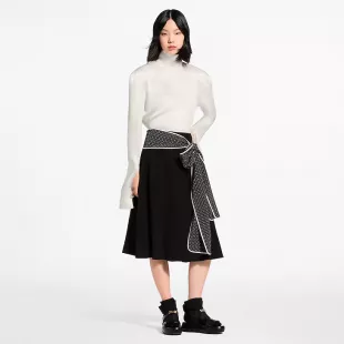 Monogram Scarf Skirt
