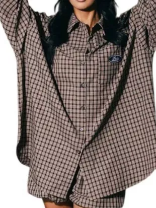 Whoopi Goldberg The View Oversized Brown Shirt