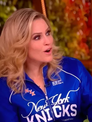 The View Sara Haines Knicks Track Jacket