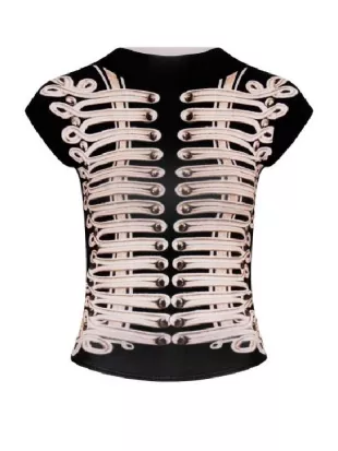 Love Island The Debrief Yasmin Pettet Military Print Top