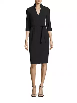 Madeline Tie-Front Sheath Dress