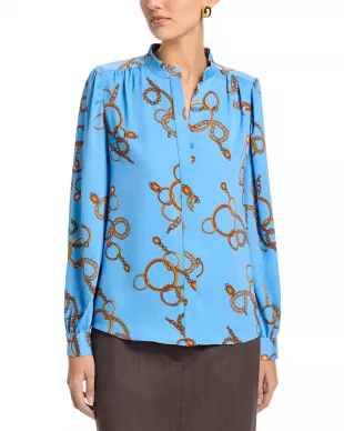 Long Sleeved Button Down Blouse