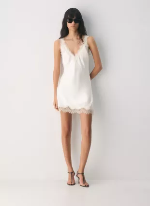 Suite Satin Dress in lt br/spklg chmpgn