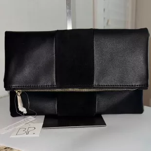 Tonal Stripe Clutch
