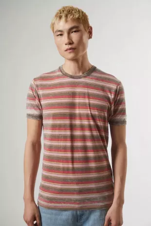 70s Slim Stripe Ringer Tee