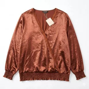 Surplice Wrap Style Blouse