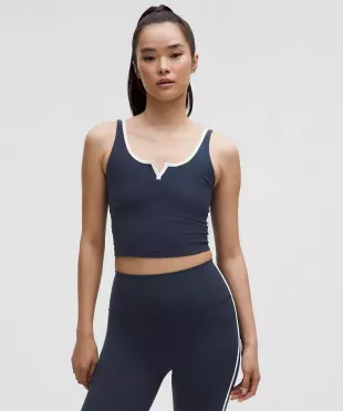 Notched-Neck Tank Top
