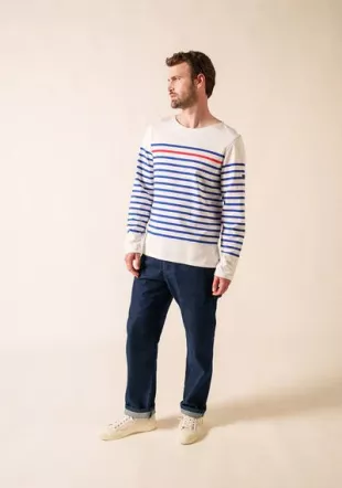Naval Red Stripe Sailor Shirt