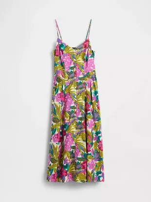Gap Floral V-Neck Maxi Dress