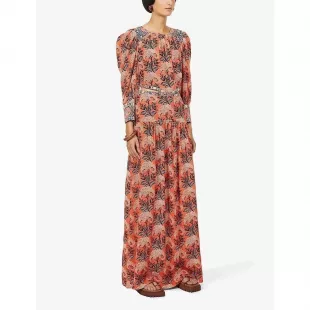 Gabriel Cut Out Printed Maxi Dress