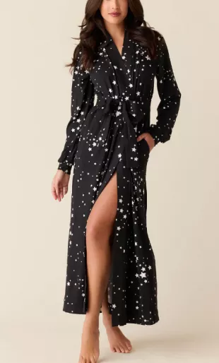 Skyler Cloud Jersey Banded Long Robe