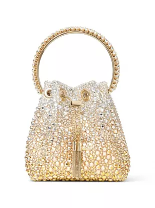 Bon Bon Crystal Embellished Bucket Bag