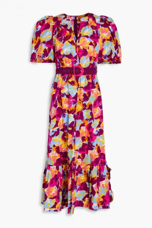 Polina Belted Midi Dress