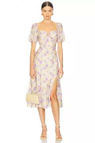 Lace Trimmed Milkmaid Dress