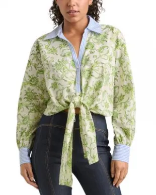 Ivy Paisley Poplin Blouse
