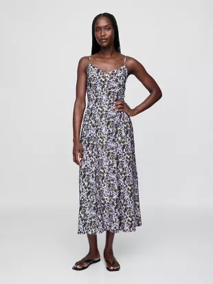 Floral V-Neck Maxi Dress